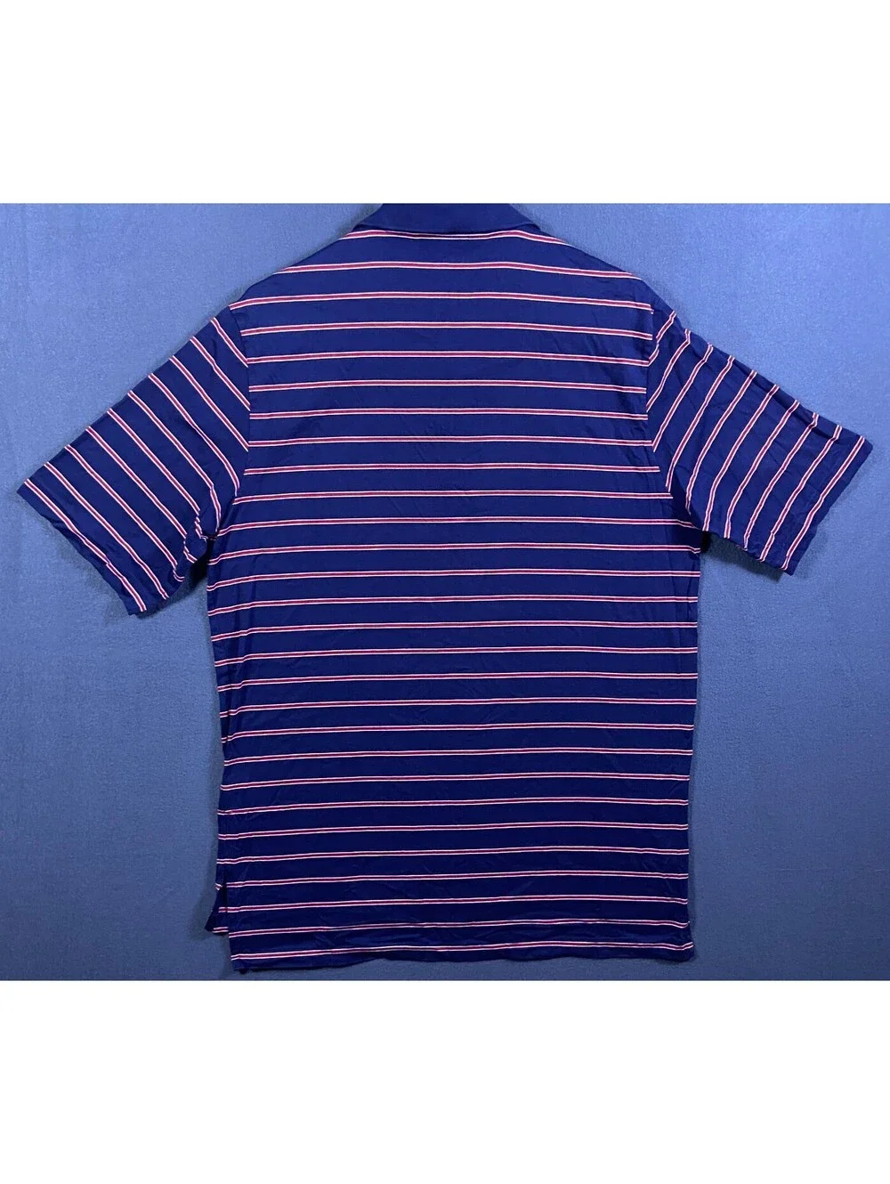 Ralph Lauren Polo Shirt Mens L Blue Pacific Coast Golf Club Pima Preppy Heritage